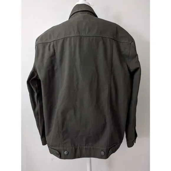 Line of Trade The Montana Canvas Trucker Jacket Ranger Green - Picture 6 of 15